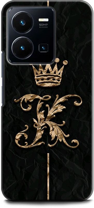 WallCraft Back Cover for Vivo Y35, V2205 K, K LETTER, K NAME, KING, ALPHABET, DESIGN  (Multicolor, Dual Protection, Pack of: 1)
