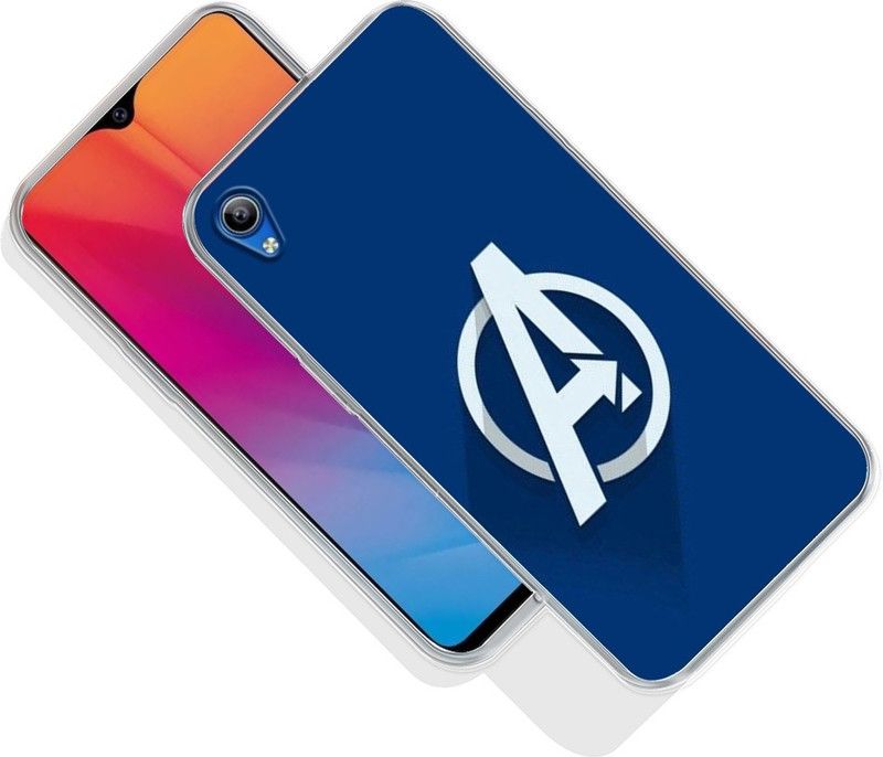 omnmo Back Cover for Vivo Y90 Y91i  (Blue, White, Silicon, Pack of: 1)