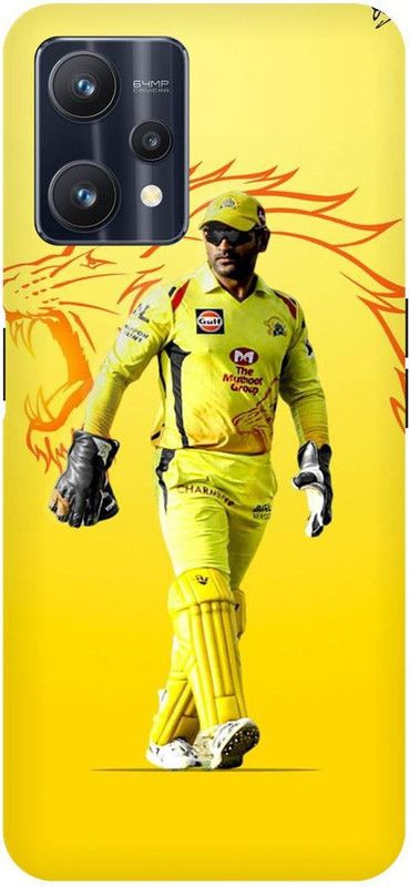 THE NARAYANA COLLECTIONS Back Cover for REALME 9 PRO- RMX3471-DHONI,JERRSY,7,INDIAN,MSD,IPL  (Multicolor, Hard Case, Pack of: 1)