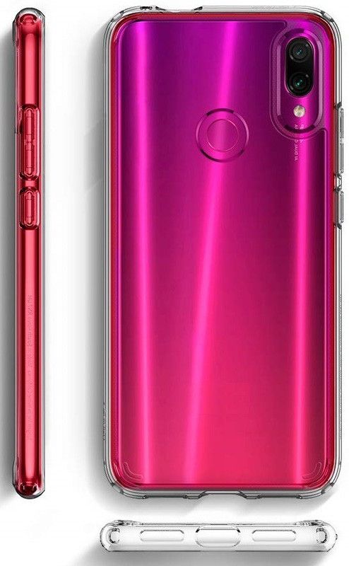 Phone Back Cover Flip Cover for Vivo V9  (Transparent, White, Grip Case, Pack of: 1)