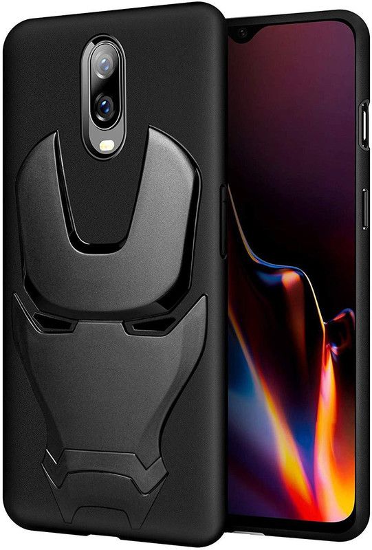 BRACEVOR Back Cover for OnePlus 6T  (Black, Shock Proof, Silicon, Pack of: 1)