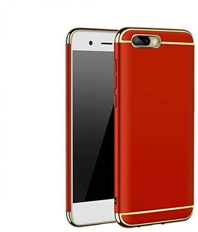 COVERBLACK Back Cover for Realme C2 3in1  (Red, Dual Protection, Pack of: 1)
