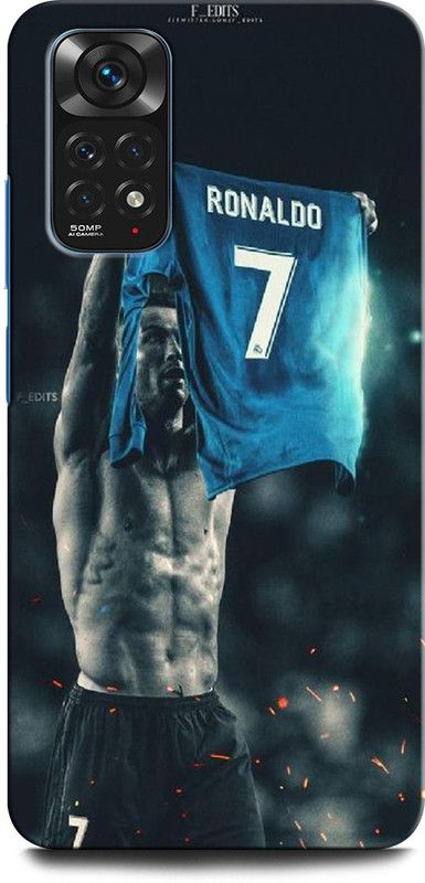 INTELLIZE Back Cover for Redmi Note 11 CRISTIANO RONALDO, RONALDO 7, CR, 7, FOOTBALL, SPORTS, REAL MADRID  (Multicolor, Hard Case, Pack of: 1)
