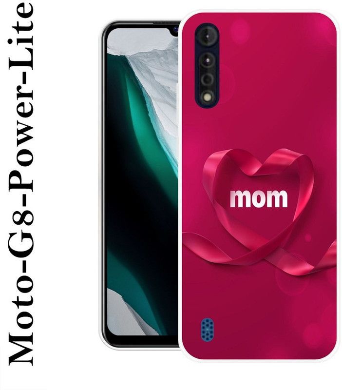 SUPERCASE Back Cover for Motorola Moto G8 Power Lite  (Pink, White, Silicon)