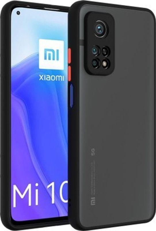Cermarise Back Cover for Xiaomi Mi 10T 5G  (Black, Camera Bump Protector, Pack of: 1)