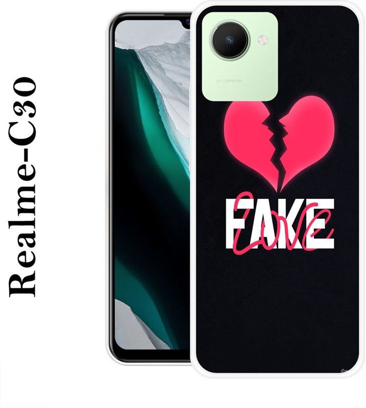 SHIVKUDI Back Cover for Realme C30  (Multicolor, Grip Case, Silicon)