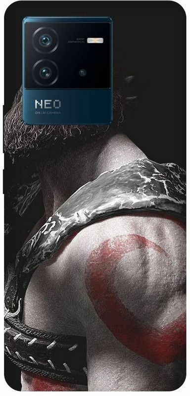 THE NARAYANA COLLECTIONS Back Cover for IQOO NEO 6- l2126-GOD OF WAR,VIKINGS,BEARD,ANGERY  (Multicolor, Hard Case, Pack of: 1)
