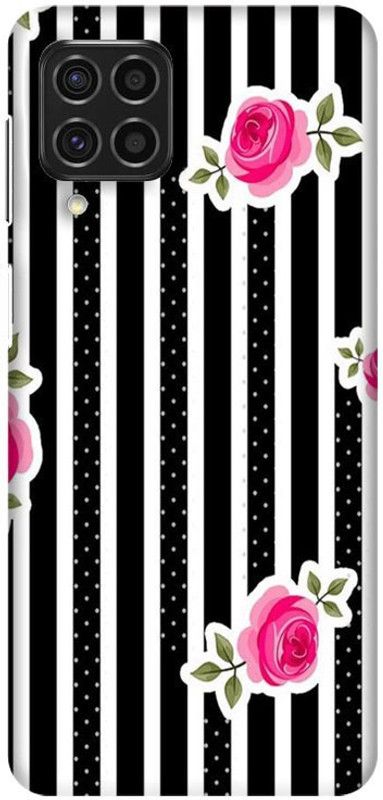PNBEE Back Cover for Samsung Galaxy F62, SM-E625F - Rose Print  (Multicolor, Hard Case, Pack of: 1)