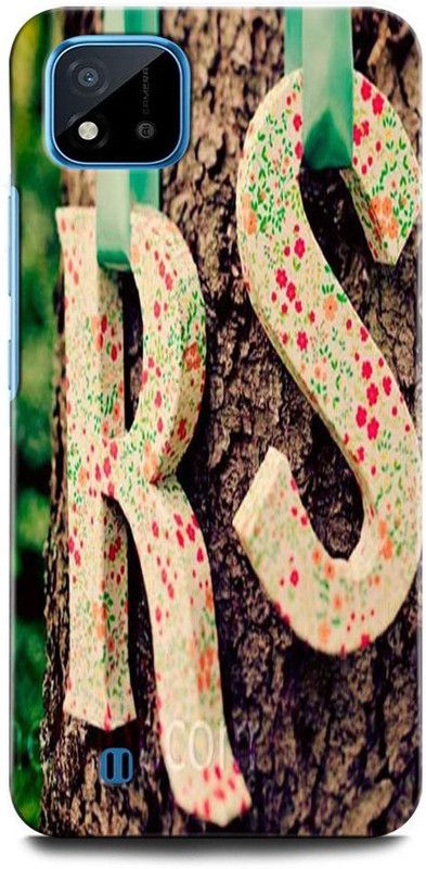 ORBIQE Back Cover for Realme C11 2021 RMX3231 RS LOVE, R S LOVE, R LETTER, R ALPHABET, DESIGN  (Multicolor, Hard Case, Pack of: 1)