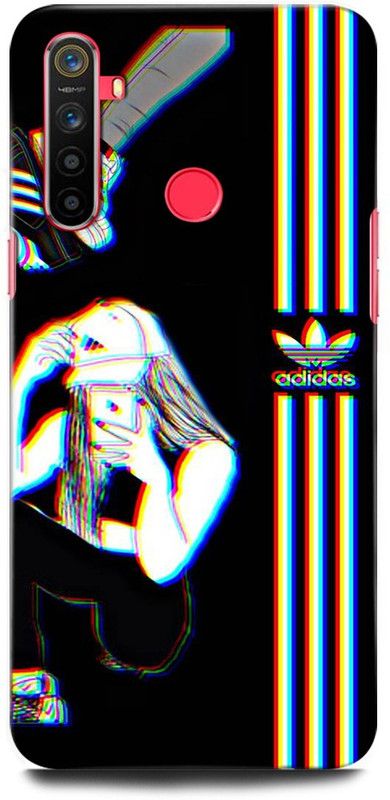 ORBIQE Back Cover for Realme 5i RMX2030 ADIDAS, GIRL, ANIME, SHOES, BLACK  (Multicolor, Hard Case, Pack of: 1)