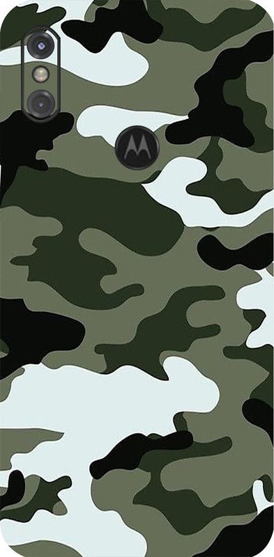 LAMHA Motorola One Power Mobile Skin  (Ultra Super Camo Winter Skin With High Mattte Finish.)