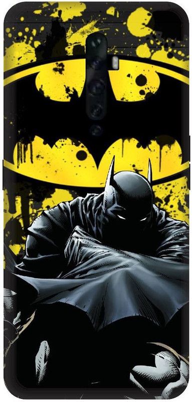 UMPRINT Back Cover for Oppo Reno 2z Batman Batman mask Superhero Printed Back Cover  (Multicolor, Hard Case, Pack of: 1)