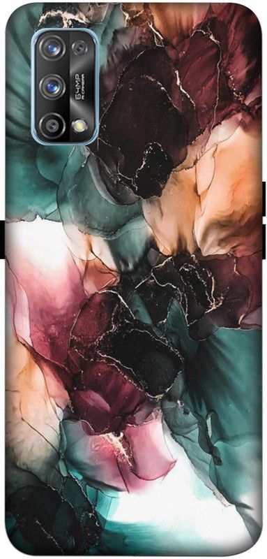 NDCOM Back Cover for REALME X7 PRO Colorful And Bold Marble Pattern Printed  (Multicolor, Hard Case, Pack of: 1)