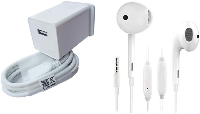 MIFKRT NA 2.4 A Mobile Micro Charger Fast Charger. Mobile Charger with Detachable Cable (WHITE, Cable Included) Charger with Detachable Cable  (White, Cable Included)