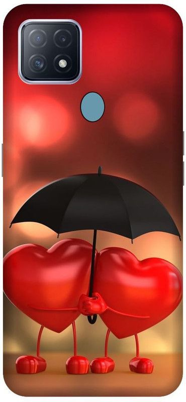 VS PRINT LINK Back Cover for OPPO A15s , CPH2179 , LOVE, ABSTRACT, women,Texture,Printed  (Red, Hard Case, Pack of: 1)