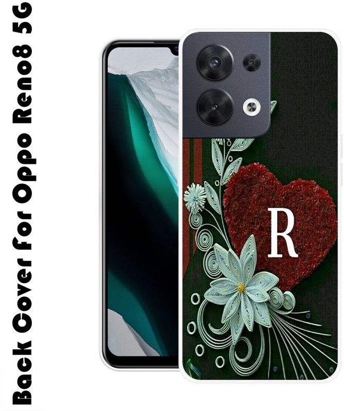 INDIALAND Back Cover for Oppo Reno8 5G  (Green, Red, Silicon, Pack of: 1)
