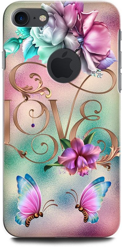 ORBIQE Back Cover for APPLE iPhone 7 MN902HN/A LOVE, FLOWER, HEART, COUPLE, BIRD, ROSE, BUTTERFLY  (Multicolor, Hard Case, Pack of: 1)