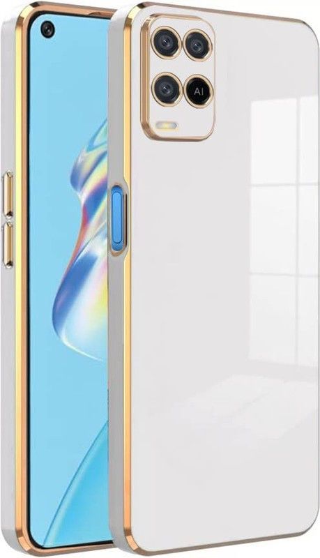 EmptyMinds Back Cover for Oppo A54  (White, Grip Case, Pack of: 1)