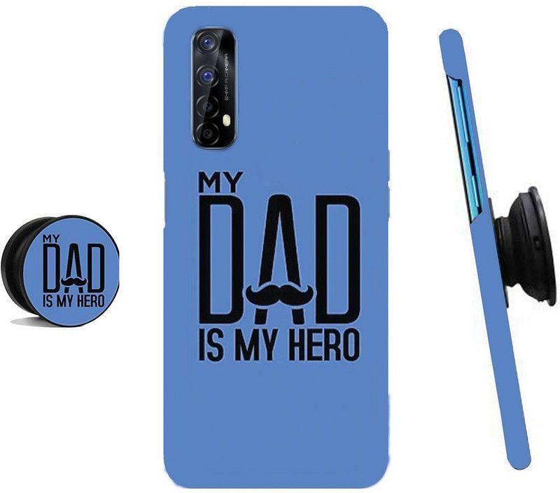 HELLO CASE Back Cover for Realme 7, Realme Narzo 30 4G, Realme Narzo 20 Pro  (Black, Blue, Cases with Holder)