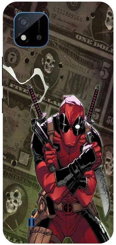 Bluvver Back Cover for Realme C20,RMX3061, Printed Deadpool Back Cover  (Multicolor, Hard Case, Pack of: 1)