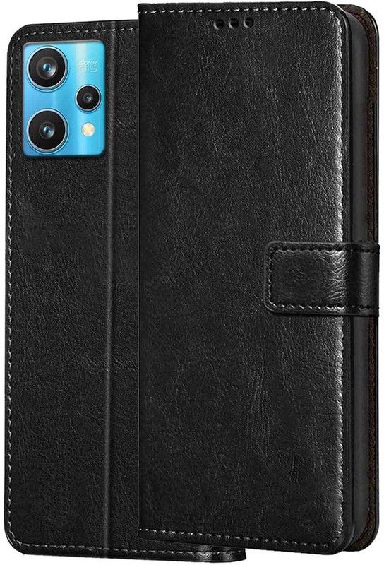 RRTBZ Flip Cover for Realme 9 Pro+ / 9 Pro Plus  (Black, Pack of: 1)