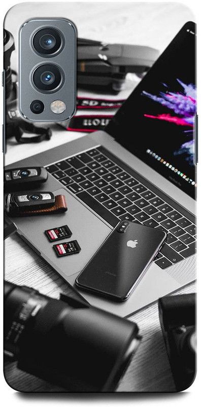 ORBIQE Back Cover for OnePlus Nord 2 5G LAPTOP, IPHONE, CAMERA, KEY  (Multicolor, Hard Case, Pack of: 1)