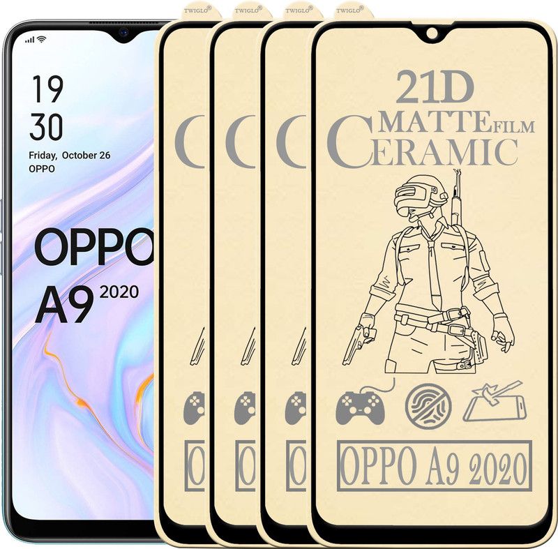 TWIGLO Edge To Edge Screen Guard for OPPO A9 2020  (Pack of 4)