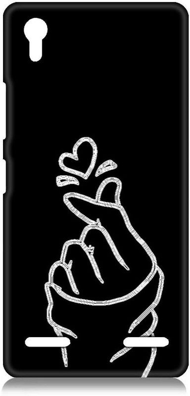 Smutty Back Cover for Lenovo A6000 - Love Symbol Print  (Multicolor, Hard Case, Pack of: 1)