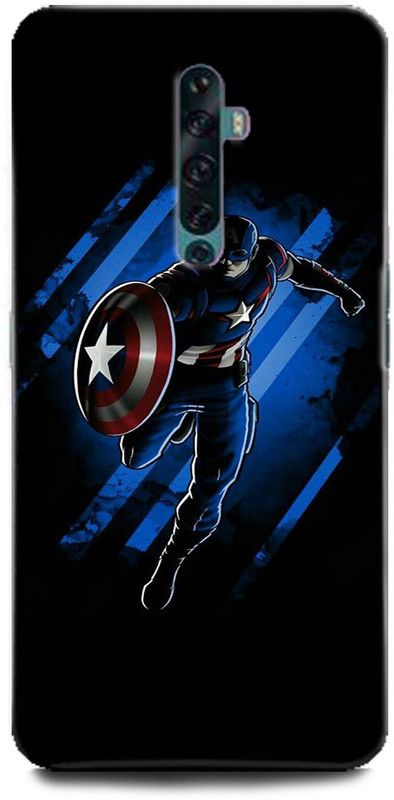 Afterglow Back Cover for OPPO Reno2 Z CAPTAIN AMERICA, AVENGERS, MARVEL, COMICS, SHEILD, SUPERHERO  (Multicolor, Shock Proof, Pack of: 1)