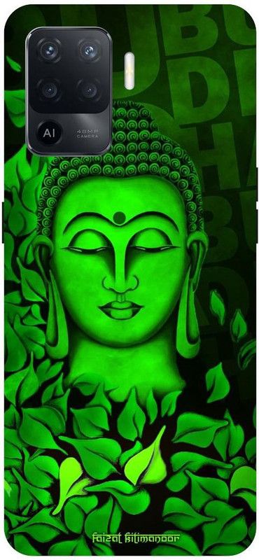 PICHKU Back Cover for OPPO F19 PRO-CPH2285-GAUTAM,BUDDHA,NAMO,BUDDHAY,PEACE,BHAGWAN,HINDU  (Green, Hard Case, Pack of: 1)