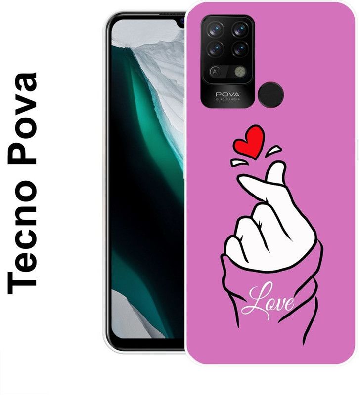 SUPER CASE Back Cover for Tecno Pova  (Pink, White, Grip Case, Silicon)