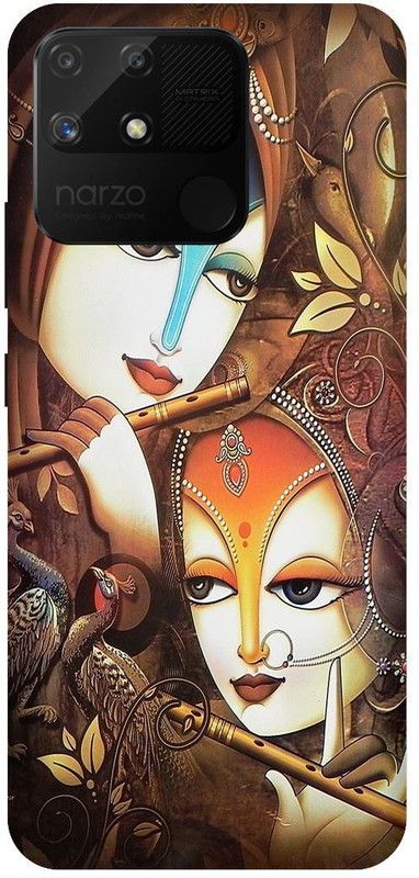 itrusto Back Cover for realme Narzo 50A , realme Narzo 50A Lord Radha Krishna BACK COVER  (Multicolor, Pack of: 1)