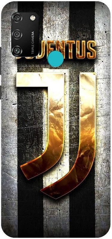 URCHIN Back Cover for Honor9A Juventus, football club, rm, ronaldp, juventus logo, gold  (Multicolor, Shock Proof, Pack of: 1)