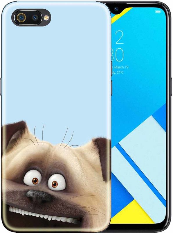Snazzy Back Cover for realme c2  (Brown, Grip Case, Silicon, Pack of: 1)