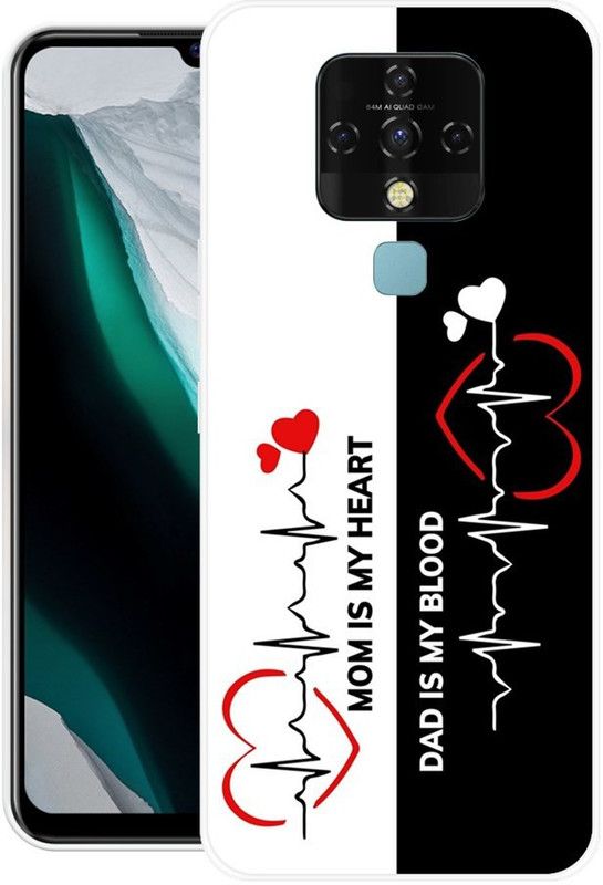 BLUEZAP Back Cover for Tecno Camon 16  (Multicolor, Grip Case, Silicon)