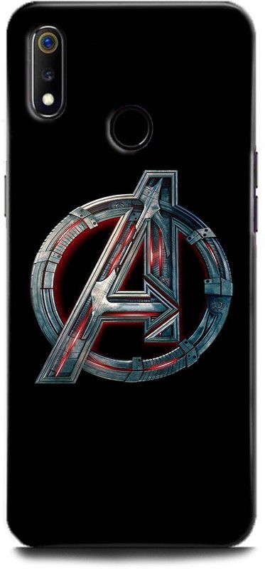 Afterglow Back Cover for Realme 3 Pro AVENGERS LOGO, AVENGERS, SIGN, MARVEL, AVENGER, COMIC  (Multicolor, Shock Proof, Pack of: 1)