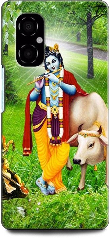 INDICRAFT Back Cover for POCO M4 5G KRISHNA, LORD, KANHIYA, KRISHANJI, GOD  (Multicolor, Shock Proof, Pack of: 1)