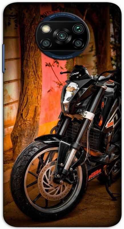 CROKIAN Back Cover for POCO X3 Duke bike Back Cover  (Multicolor, Hard Case, Pack of: 1)
