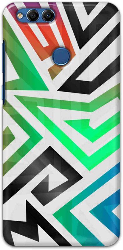 NDCOM Back Cover for Honor 7X Color Art Designer Printed  (Multicolor, Hard Case, Pack of: 1)