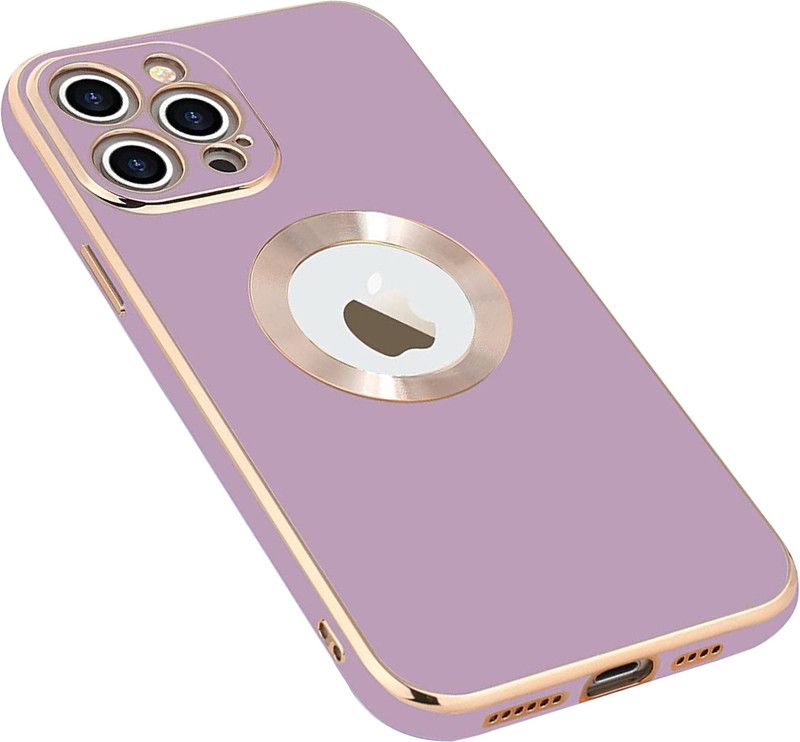 Pidgeot Back Cover for Apple Iphone 12 Pro |Luxury Electro-Plating Soft TPU With Gold Logo Hole Ring |  (Purple, Shock Proof, Pack of: 1)