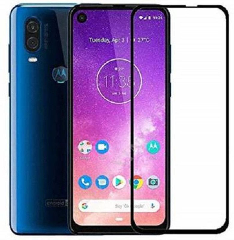 SRT Edge To Edge Tempered Glass for Moto One Vision  (Pack of 1)
