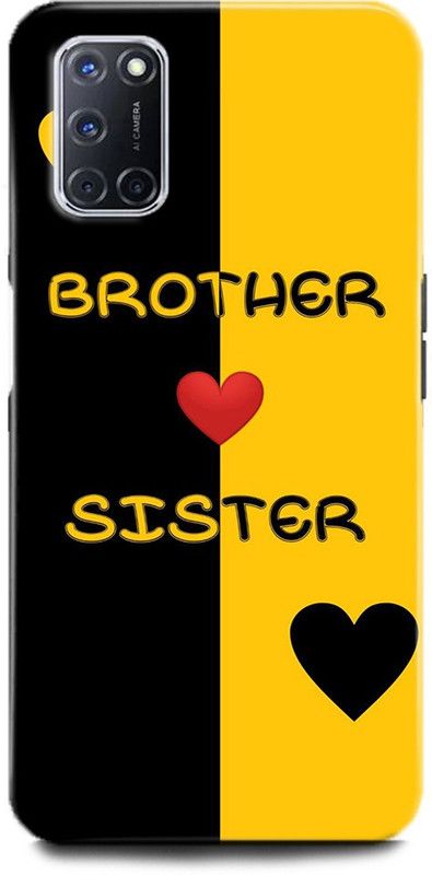 Afterglow Back Cover for Oppo A52 BROTHER, SISTER, MOTHER, LIFE LINE BROTHER SISTER, LOVE, QUOTES  (Multicolor, Shock Proof, Pack of: 1)