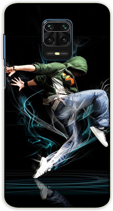 iprinto Back Cover for Redmi Note 10 Lite, Mi Redmi Note 9 Pro Dance Back Cover  (Black, Hard Case, Pack of: 1)