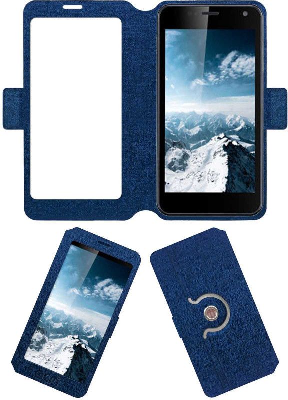 ACM Flip Cover for Gionee Dream D1  (Blue, Cases with Holder, Pack of: 1)