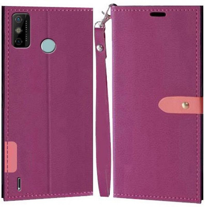 YAYAVAR Flip Cover for Tecno Spark 6 Go  (Pink, Grip Case, Pack of: 1)