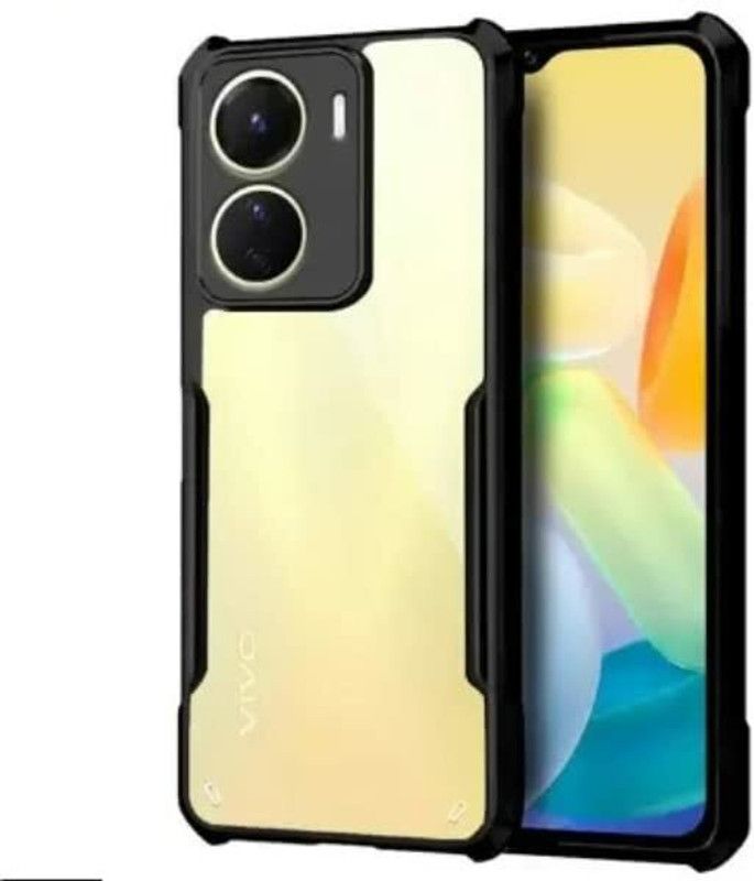 Caseline Back Cover for Vivo Y16, Vivo Y56 5G, vivo T2x 5G ,(IP)  (Black, Grip Case, Pack of: 1)