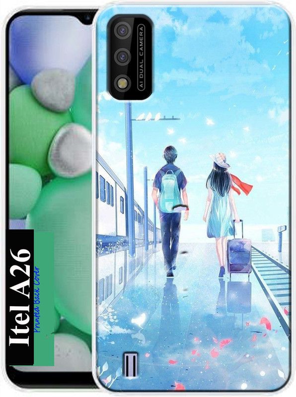Amstyle Back Cover for Itel A26  (Multicolor, Dual Protection, Silicon, Pack of: 1)