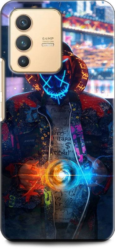 Wall Art Back Cover for Vivo V23 PRO (5G) MARSHMELLO, DJ, EDM, MUSIC, SMILEY, FUNNY  (Multicolor, Dual Protection, Pack of: 1)