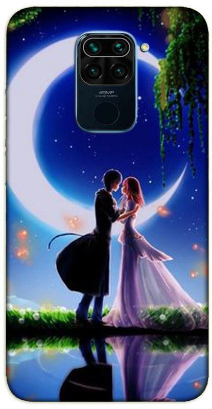 iprinto Back Cover for Mi Redmi Note 9 Movies Back Cover  (Blue, Hard Case, Pack of: 1)