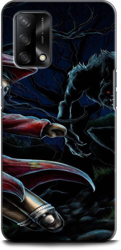 Afterglow Back Cover for Oppo F19 LITTLE RED, SCARY, HELLOWEEN, FAIEYTALES, RIDINGHOOD  (Multicolor, Shock Proof, Pack of: 1)